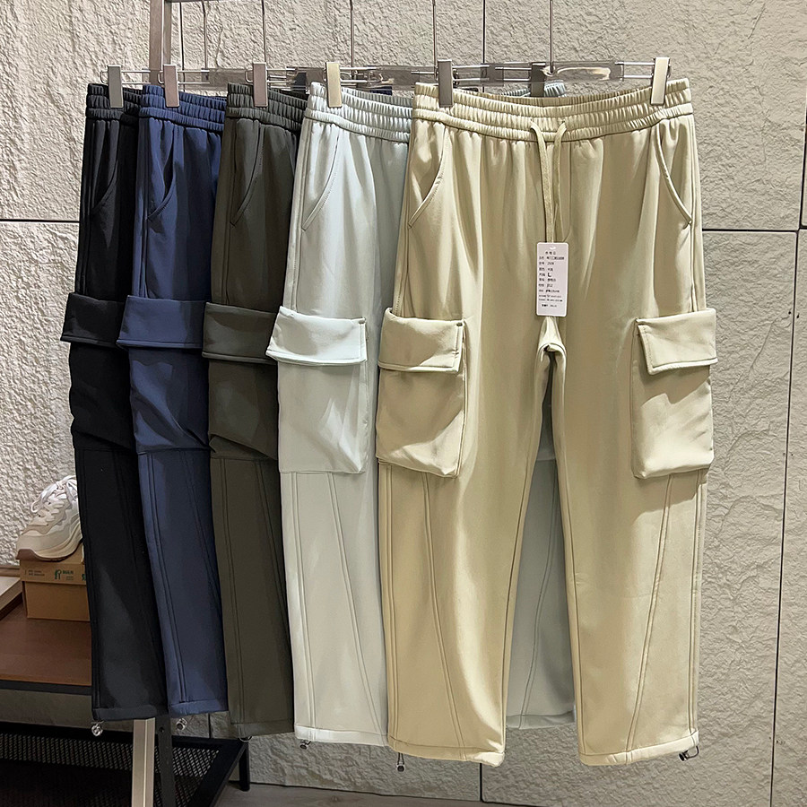 自理推荐！立体剪裁！秋冬男士户外加绒保暖多口袋工装休闲裤潮,男装,休闲裤,淘宝优惠券,粉丝福利购,淘宝优惠卷