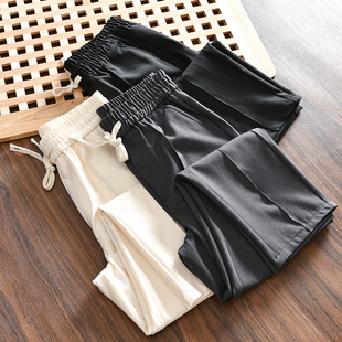 简约松紧腰宽松直筒休闲裤 奢级高端线 时尚 春夏外贸男士 裸感亲肤