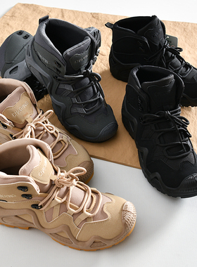 出口单~99.9美刀！秋冬男士户外登山鞋徒步中帮战术靴运动休闲鞋