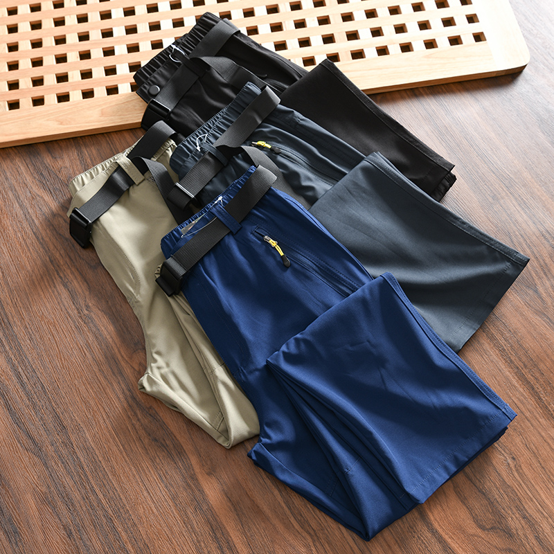 夏季轻薄户外运动速干直筒休闲裤
