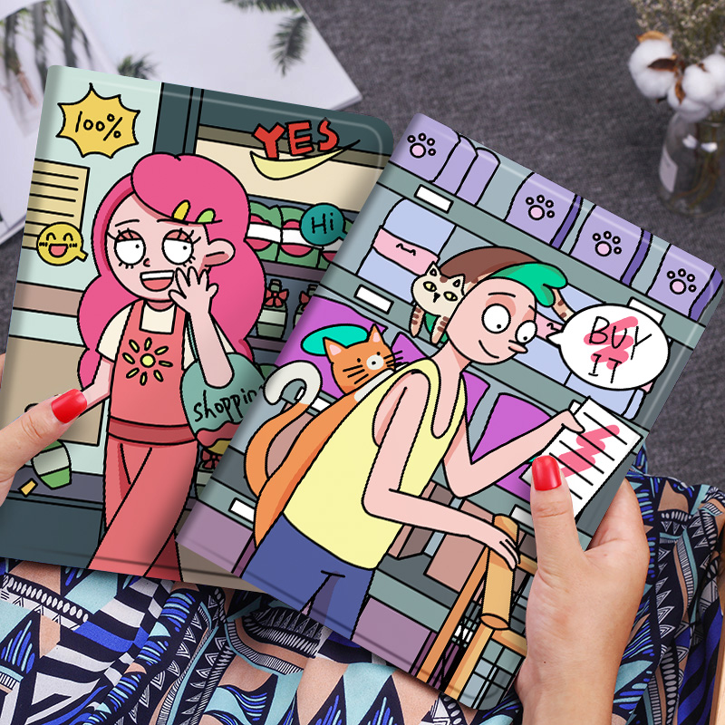 适用保护壳联想硅胶全包插画风