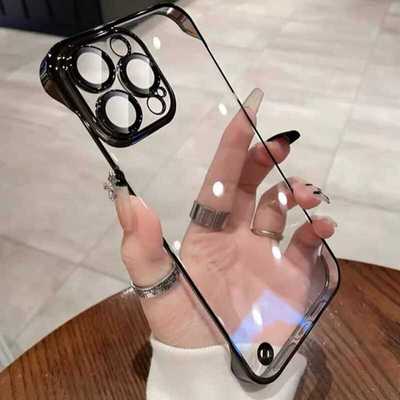 苹果17超薄无边框透明壳带镜头膜