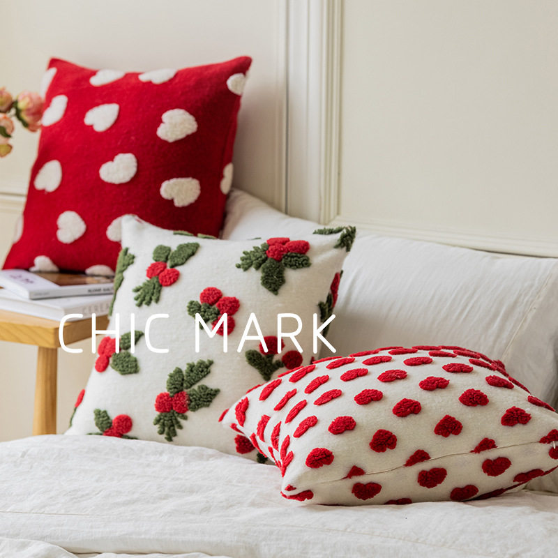 ins网红款波西米亚靠垫毛呢毛巾绣抱枕抱枕套客厅沙发靠样板间套,居家布艺,抱枕被,淘宝优惠券,粉丝福利购,淘宝优惠卷