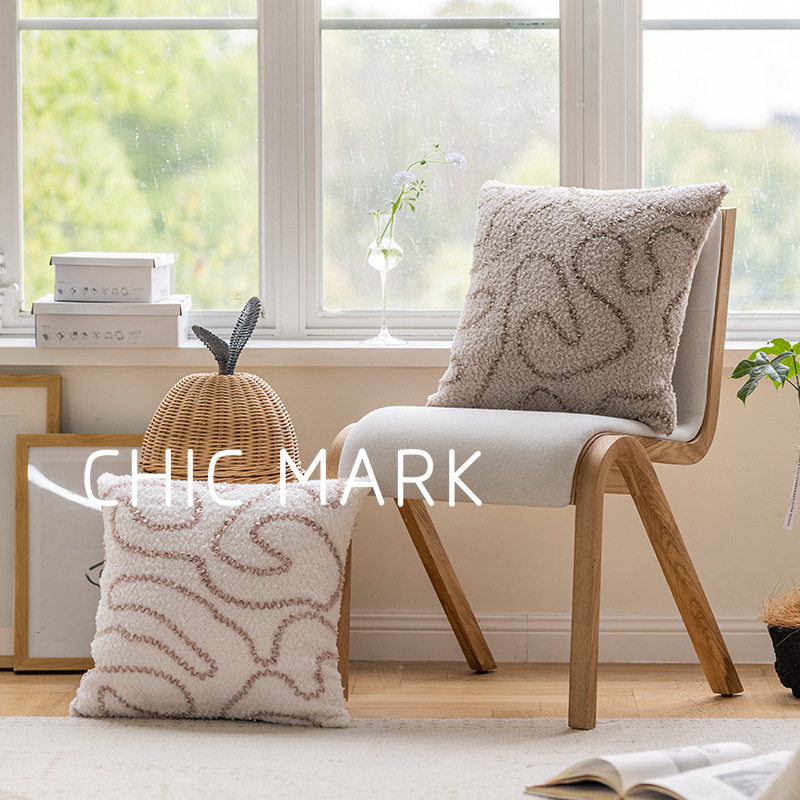 北欧ins毛绒靠枕客厅沙发靠抱枕飘窗酒店民宿装饰枕样板间枕头,居家布艺,抱枕被,淘宝优惠券,粉丝福利购,淘宝优惠卷