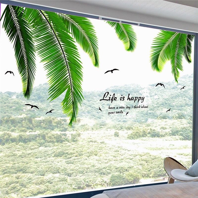 玻璃贴纸窗户贴画3d立体墙贴个性创意窗花贴窗贴厨房阳台墙面装饰图片