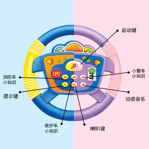 Коляска, детский руль, детская реалистичная игрушка, игрушечная машина, раннее развитие