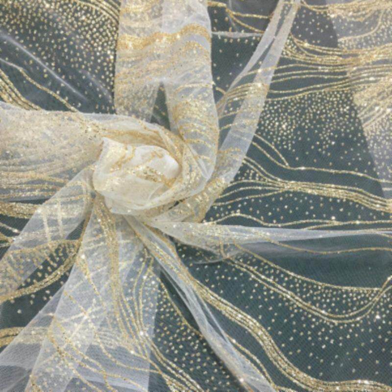 暗纹纱布料网纱 亮片婚庆喷金网婚礼策划金色银色背景波浪创意d。|ruв категории домашний ткань, ткань/ткань/ручной diy ткани ткани - от Buy2taobao.com для оказания профессиональной услуги покупки агента Taobao