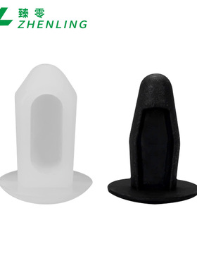PC板塑料尼龙椭圆孔板孔定位柱LRD铆钉绝缘柱阻燃隔离柱黑色白色