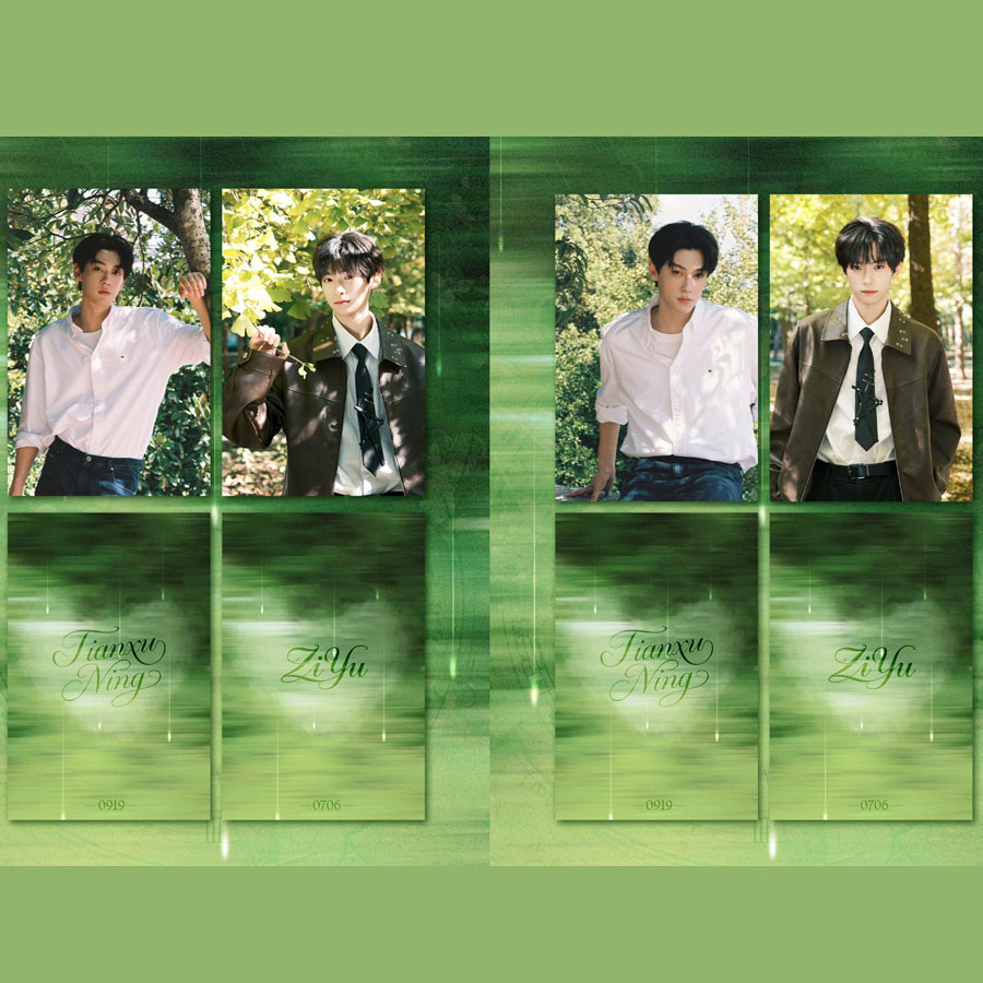 新款雷朋周边自印田栩宁梓渝高颜值物料精美装饰礼物送友三寸小卡