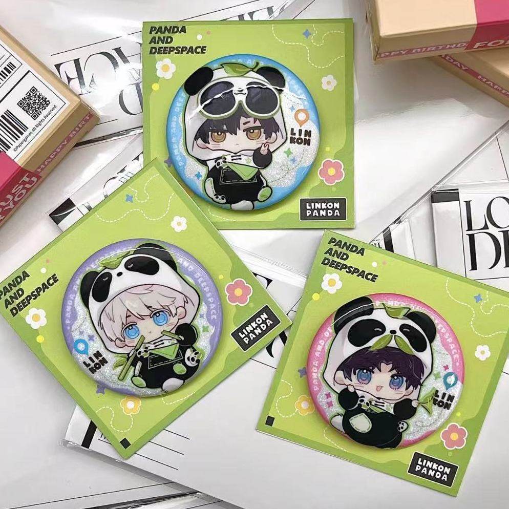 小红书同款恋与深空沈星回祁煜黎深熊猫吧唧可爱高颜值背包挂饰,模玩/动漫/周边/娃圈三坑/桌游,动漫徽章/立牌,淘宝优惠券,粉丝福利购,淘宝优惠卷