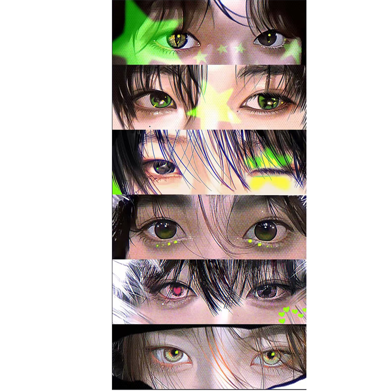 新款同人谷子自制nctwish周边透卡yushisakuyaryosion眼睛条透卡