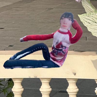 新款苏新皓老鼠干周边无白边抽象玩偶四肢分离有骨架可摆造型