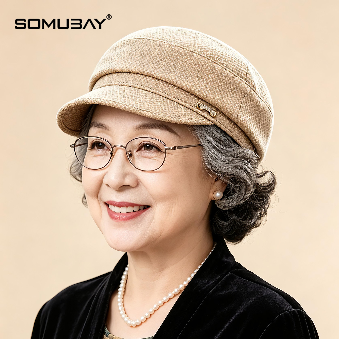 中老年妈妈帽子女士妈妈四季贝雷帽老奶奶洋气2026秋冬季防风盆帽