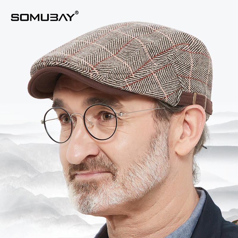 中老年人帽子男秋冬鸭舌帽复古春秋爸爸帽洋气冬季老人老头贝雷帽,服饰配件/皮带/帽子/围巾,帽子,淘宝优惠券,粉丝福利购,淘宝优惠卷