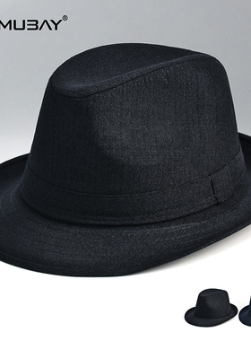 春夏防晒薄款礼帽男士中年爷爷老人爵士帽老年绅士帽春秋爸爸帽子