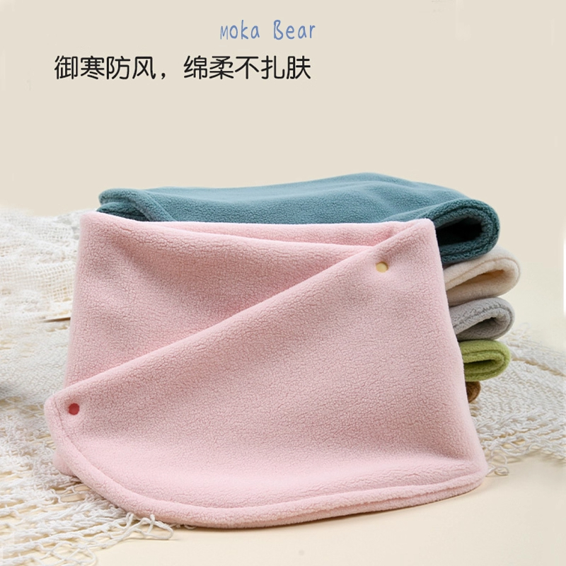 冬季儿童围巾宝宝按扣围脖