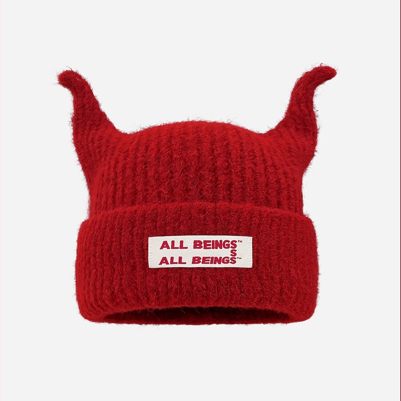 2025日系可爱搞怪触角针织帽子女秋冬学生保暖百搭显脸小毛线帽潮