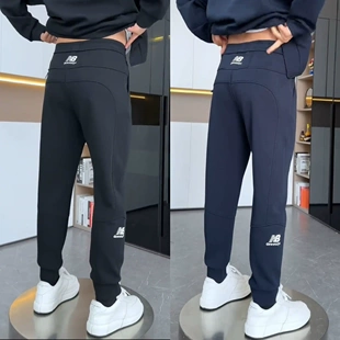 秋季新款百搭束脚休闲裤男士直筒修身显瘦九分裤潮流时尚运动卫裤