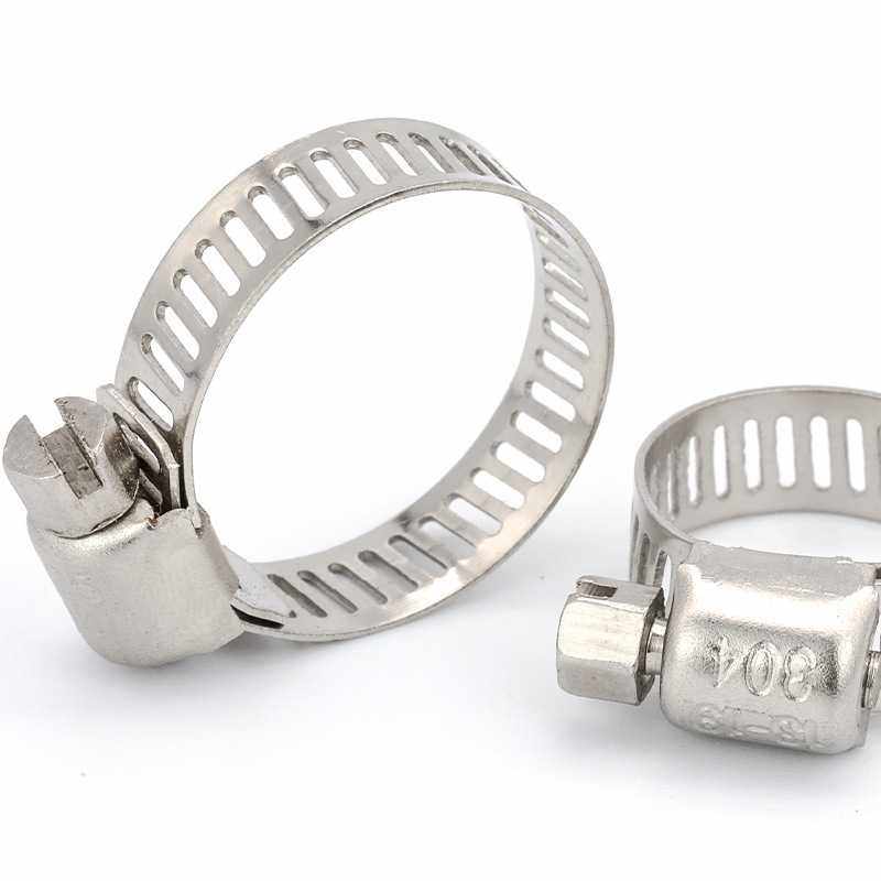 304不锈钢一字美式喉箍卡箍套装抱箍盒装广东 64PCS