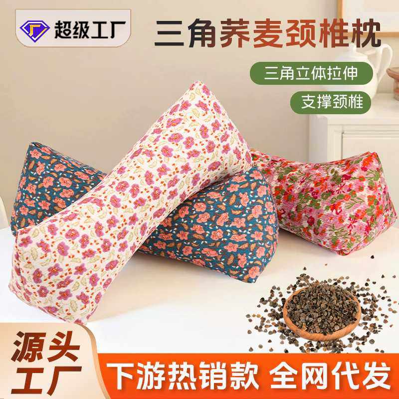 荞麦枕头护颈三角枕肩颈枕荞麦三角骨头枕成人家用睡眠枕,床上用品,功能枕/保健枕/养生枕,淘宝优惠券,粉丝福利购,淘宝优惠卷