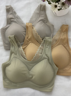 古妃31028无钢圈蕾丝美背文胸女聚拢收副乳背心舒适透气无痕内衣