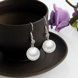 耳环女小众时尚潮流惊艳个性亮眼防过敏东方之珠淡水珍珠耳环千年