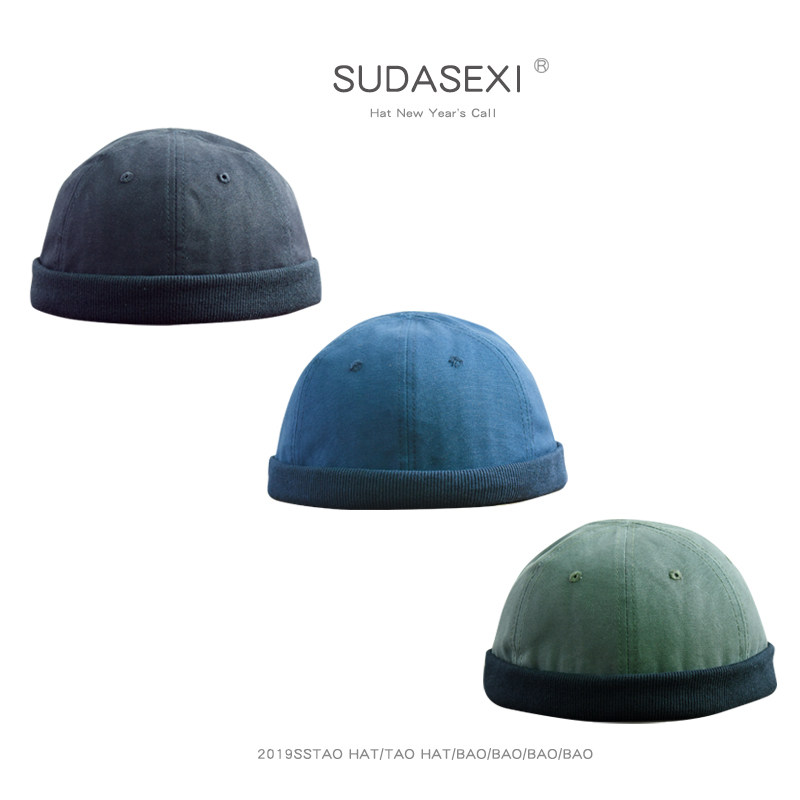 60-62cm加大码无檐雅痞水手帽子