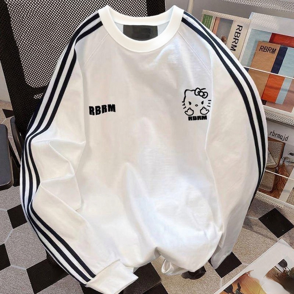 2025新款女大童长袖三条杠t恤春秋款女童学生宽松体恤圆领运动衣,童装/婴儿装/亲子装,T恤,淘宝优惠券,粉丝福利购,淘宝优惠卷