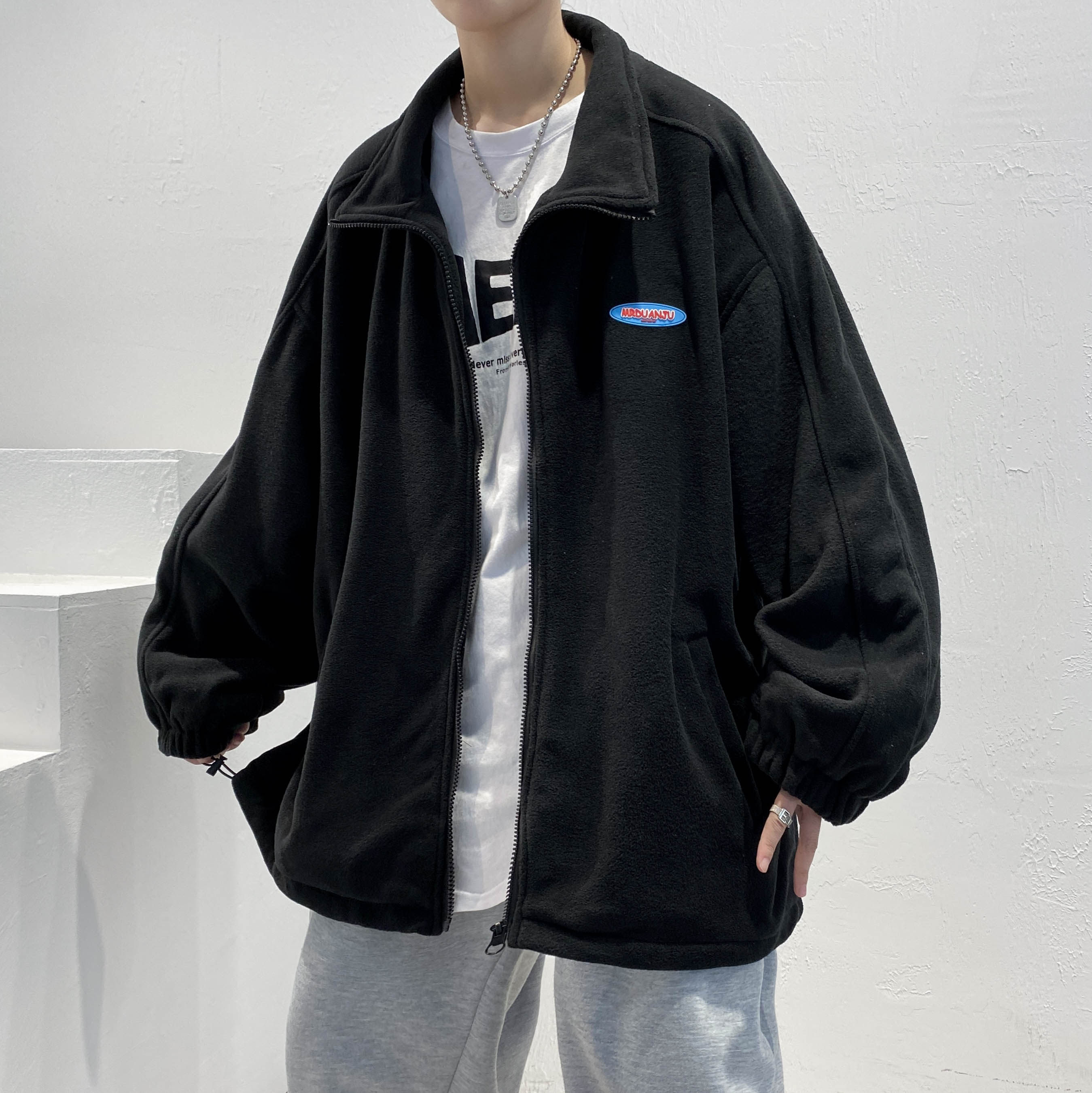 冬季羊羔绒棉衣男女同穿外套宽松加厚加绒棉服F387-P85，男装棉衣，星座617A-1（原B318A）