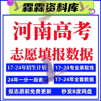 2025年河南省高考普通高校招生计划志愿填报指南专业录取分数线表