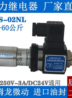 高精度压力继电器SER JCS-02H 02N NL NLL AC250V-3A液压油压开关