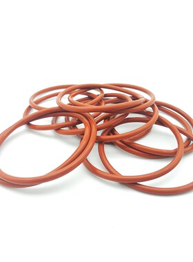 硅胶红色O型圈耐高温外径160/170/180/185/190/195O/200/210*8.6m