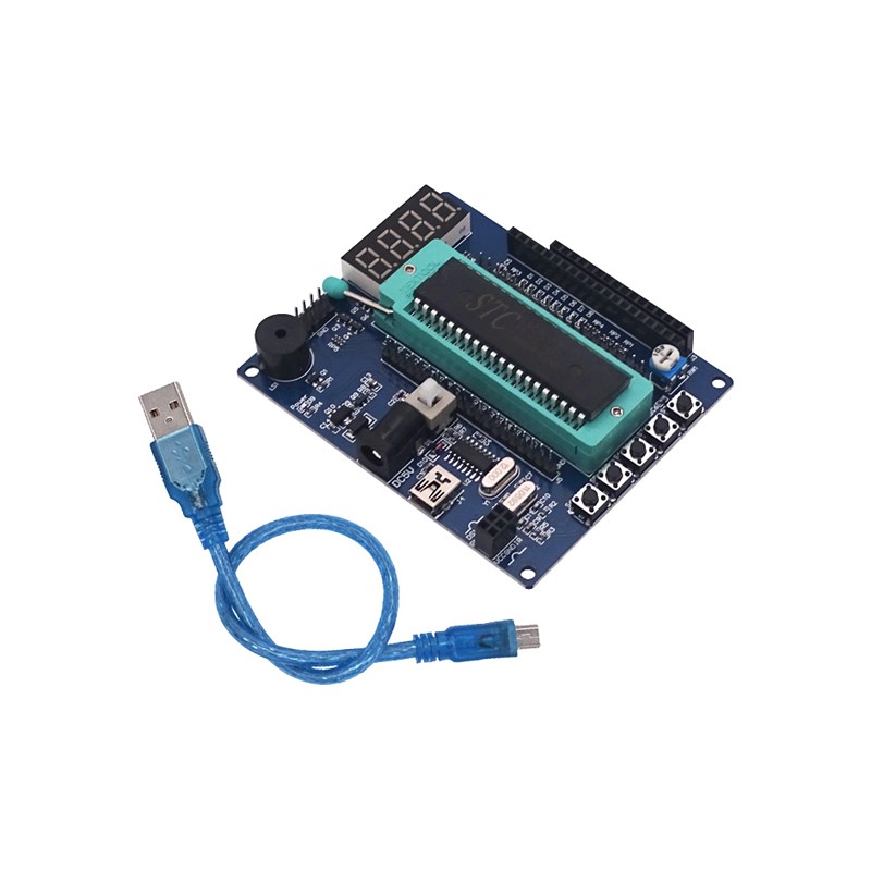 51单片机开发板STC89C52学习板AVR最小系统AT89S51智能小车实验板