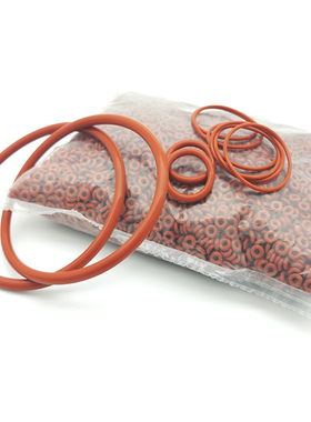 大量现货O型d圈 VMQ红色硅胶圆条O型圈 25 26 27 28 29 线径2.4mm