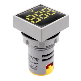 500V通用交流电压表头AC220V 数显电压表指示灯方形迷你数字AC24V