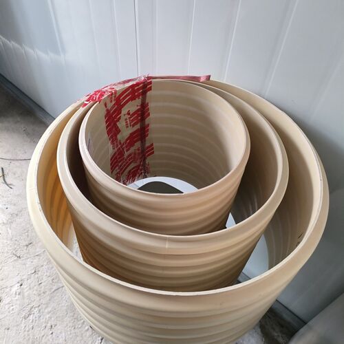 UPVC双壁波纹管通信穿线管排污排水管110pvc-u弱电路灯通讯保护管