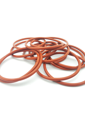 VMQ红色耐高低温防水密封Op型矽胶圈 外径 85 90 95 100 105*1.5m