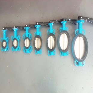 16Q 150 125 100 DN65 手柄蝶阀 软密封手动对夹式 1c0 D71X