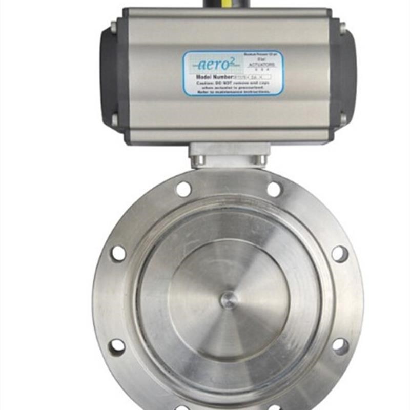 气动高真空蝶阀GIQ不锈钢铸钢负压高温切断阀门DN100 150 200