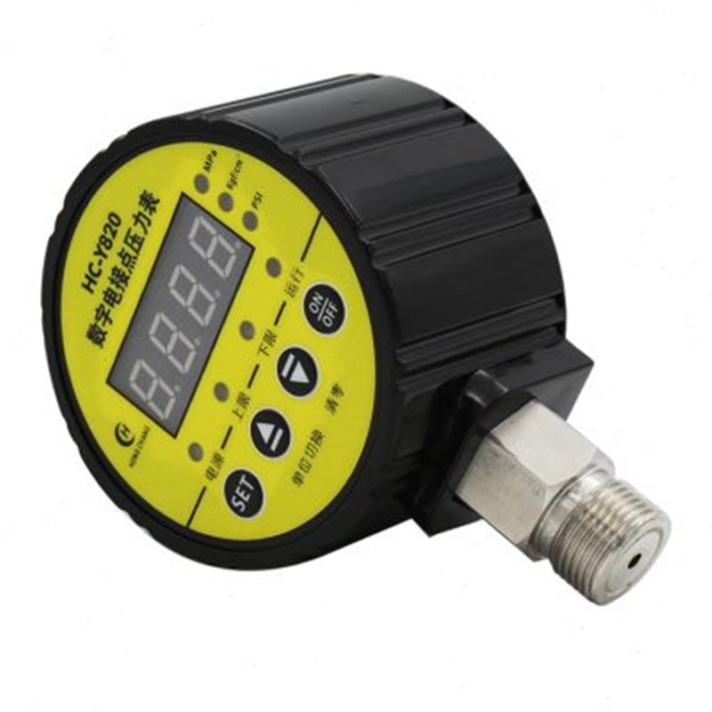 HC-Y820A数字电接点压力表真空负压表双继电器数显压力控制器开关