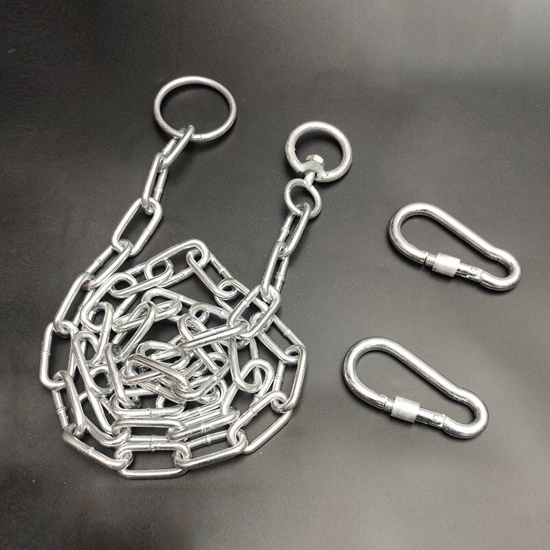 拴牛铁链子栓牛的链条加粗养牛链子 拴牛专用铁链子6mm 8mm铁链子