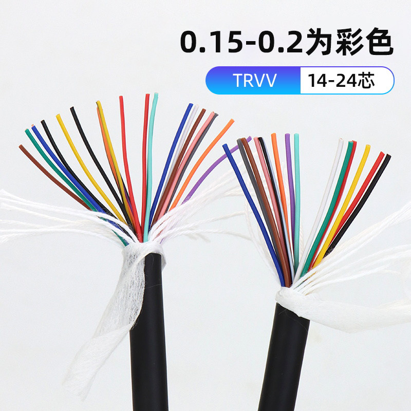 高柔性软电线TRVV拖链电缆14芯16芯18芯20芯24芯*0.75/0.2/0.3/15,个性定制/设计服务/DIY,明信片定制,淘宝优惠券,粉丝福利购,淘宝优惠卷
