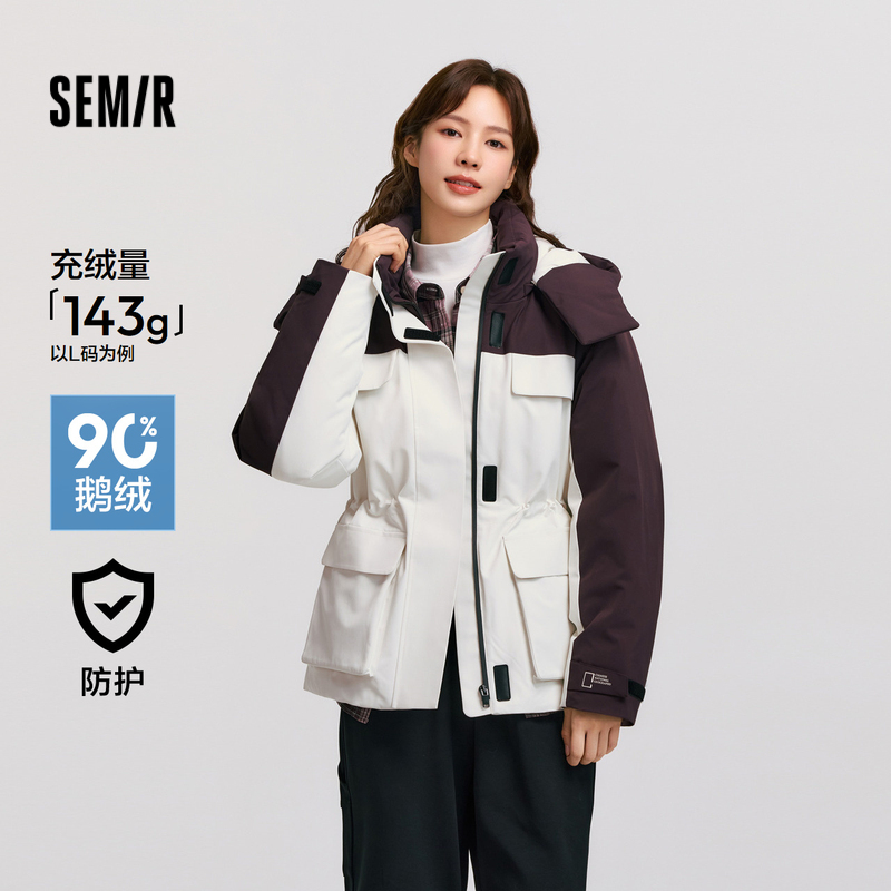 森马中国国家地理系列羽绒服女