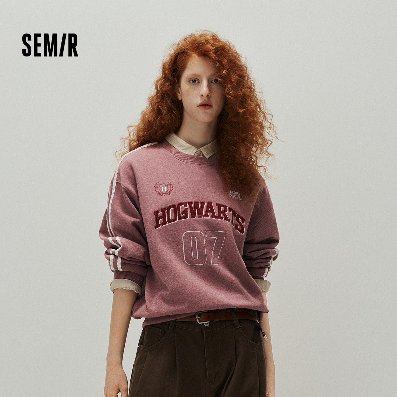 森马哈利波特联名oversize卫衣女