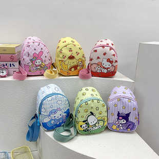 小女孩卡通胸包儿童春季外出旅游轻便斜挎包洋气宝宝零钱包