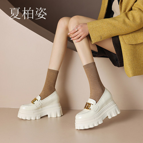 松糕鞋韩版小个子乐福鞋10cm