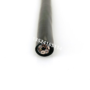 耐弯折TRVV高柔性2/4/6/8芯双绞线+12*0.5电源线一体拖链组合电缆