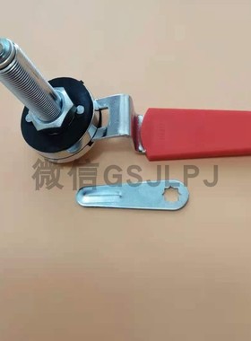 加长锁体MS812-1L MS-A-172-1L红色手柄圆头锁 机箱机柜圆柱门锁