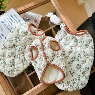 冬季纯棉衣服猫咪衣服加厚马甲狗狗比熊小型犬冬天宠物保暖棉服装