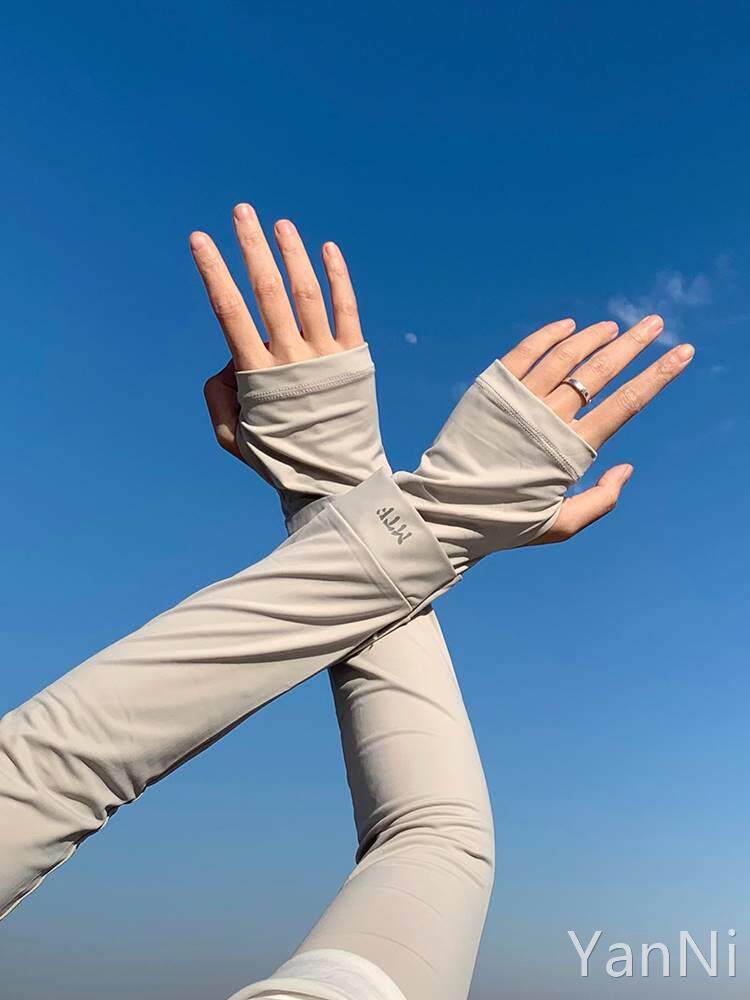 冰袖男士防晒袖套男夏季男生手臂手袖护臂骑行冰丝男款钓鱼加大凉